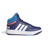 Adidas HOOPS 3.0 JR MID LACE BLUE
